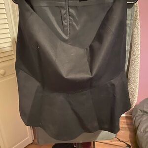 Theory Black Midi Skirt